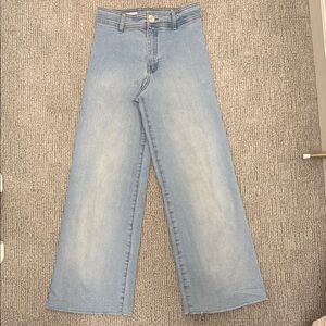 Zara Sky Blue Flare Jeans